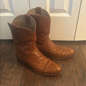 Tecovas The Duke Ostrich Boots - Pecan